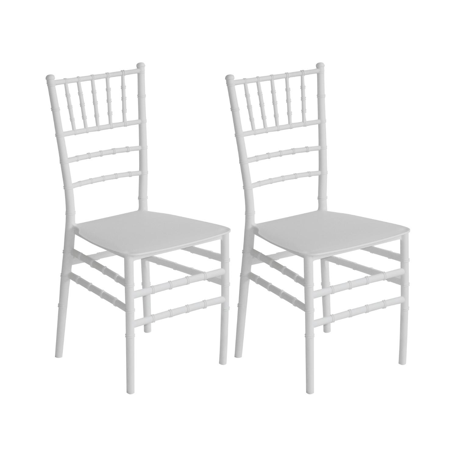 Pack 2 Cadeiras de catering empilháveis Dorothy 45x43x88cm 7house Cadeiras e poltronas para exterior 1